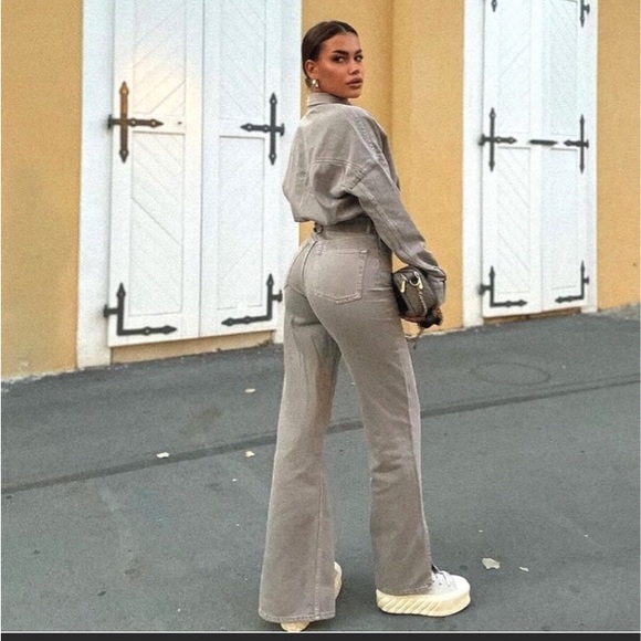 Zara TRF Long Denim Jumpsuit - Picture 2 of 16